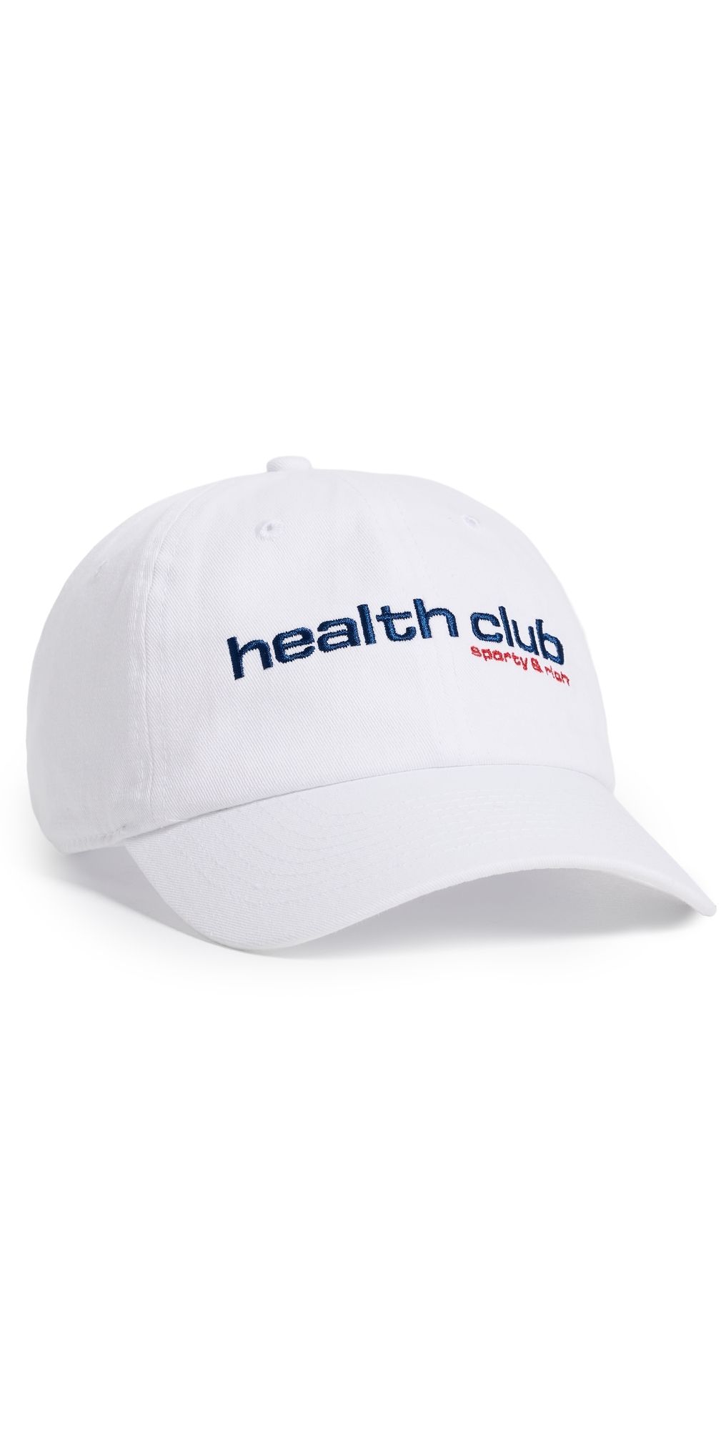 Sporty & Rich Bold Health Cap White Sports Red/Soda One Size