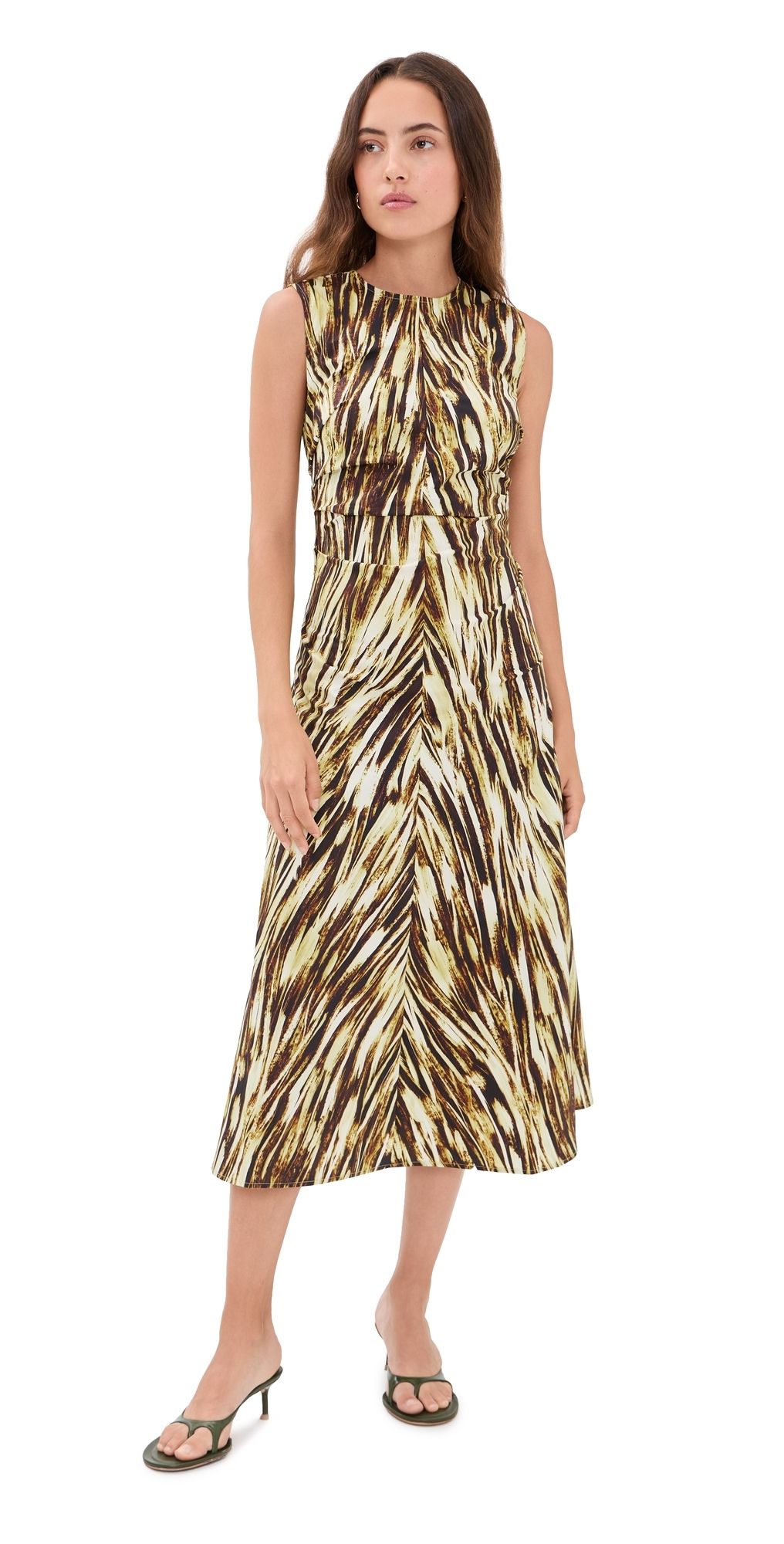 Proenza Schouler White Label Anoushka Dress Carambola Multi 00