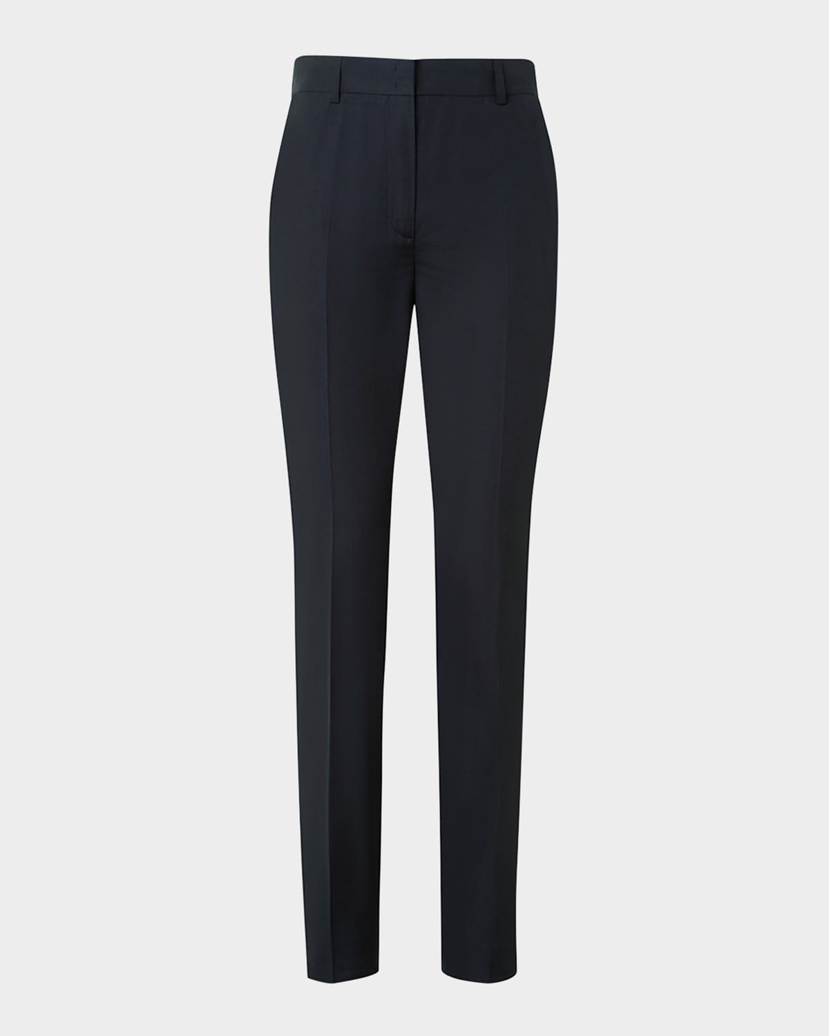 Flavin Cotton Poplin Tapered-Leg Ankle Pants