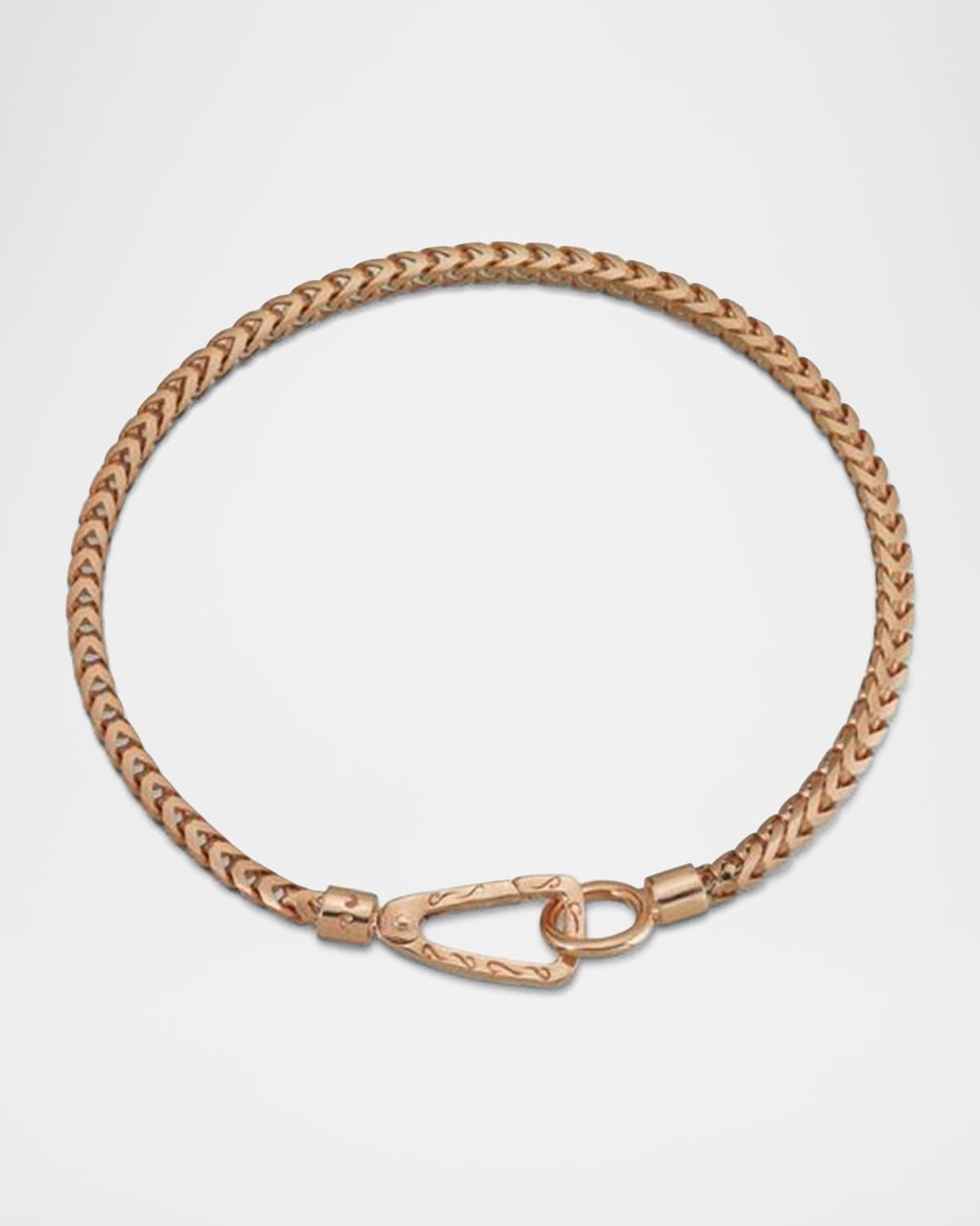 Men & apos;s Ulysses Franco Chain Bracelet with Push Clasp, Gold