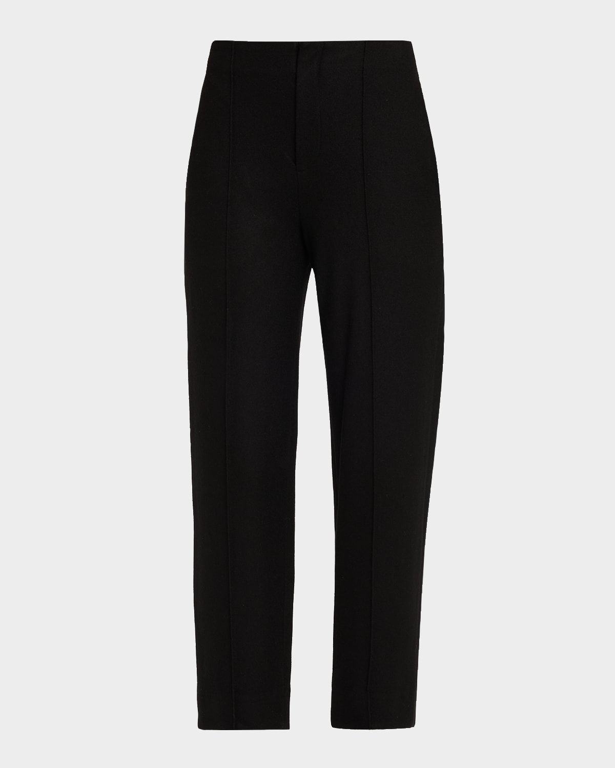 Tailored Straight-Leg Wool Trousers