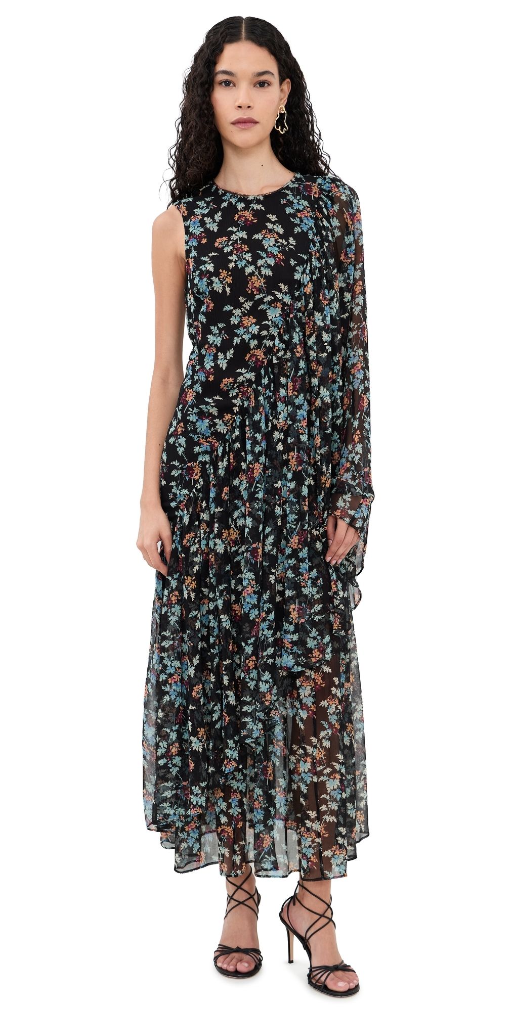 Ulla Johnson Seraphina Silk Draped Dress Nightshade 2