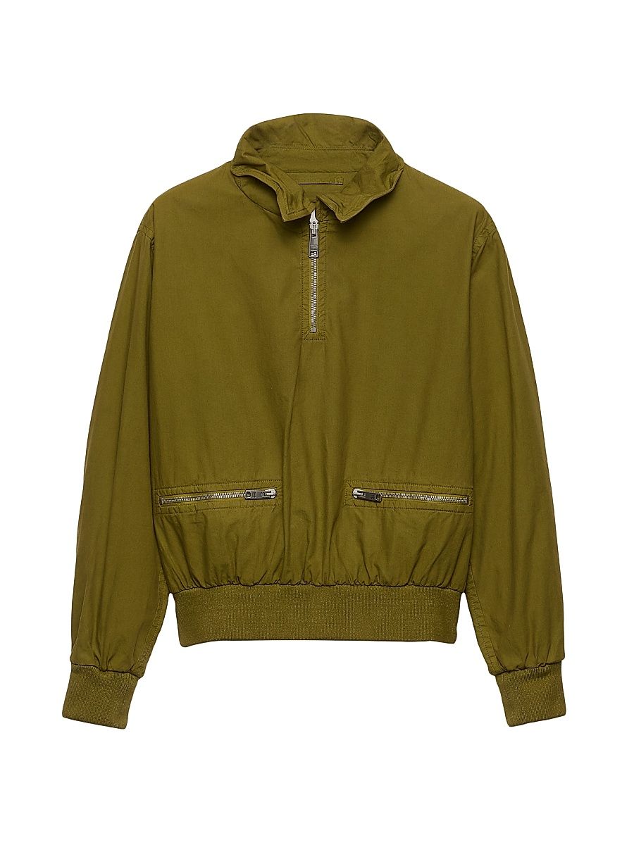 Women's Poplin Jacket - Green - Size 0