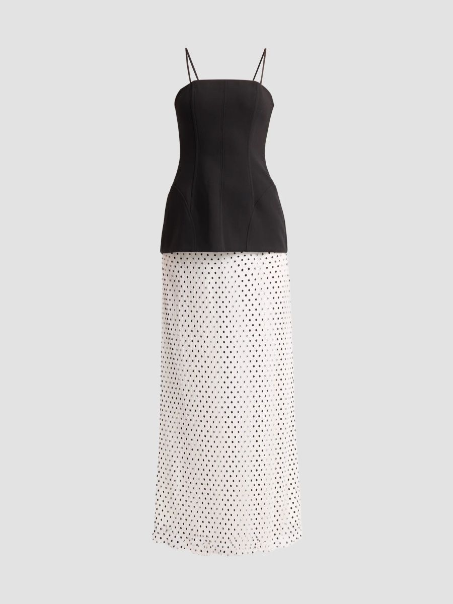 Black Halo Women's Lunara Maxi Dress - Dot Blanc - Size 12