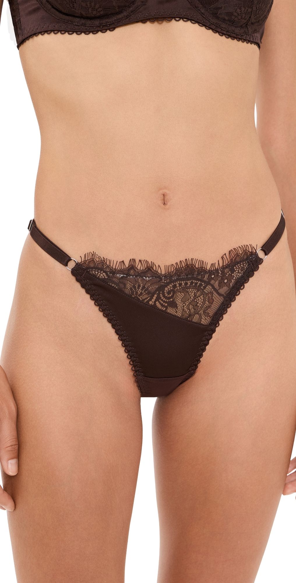 Kat the Label Rae Thong Panties Espresso XL