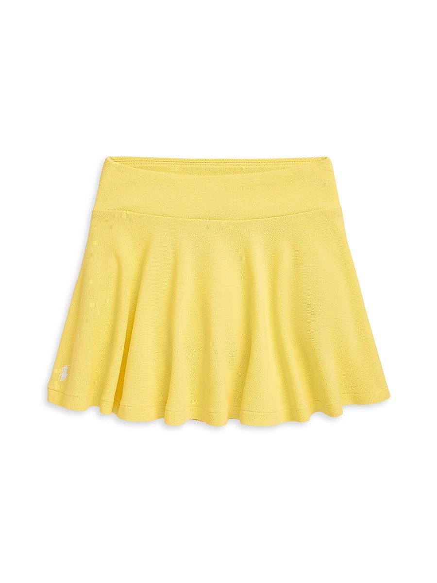 Little Girl's & Girl's Tennis Skirt - Resort Gold White - Size 16