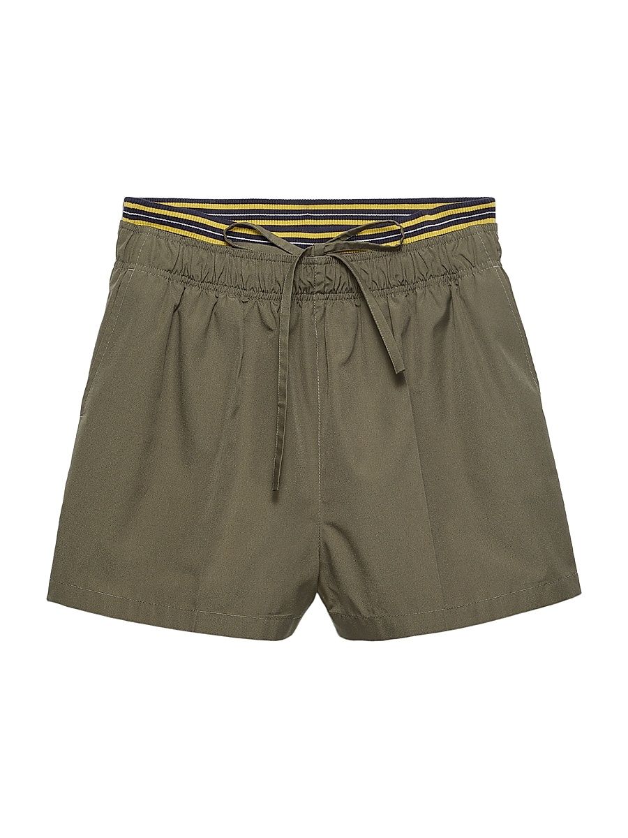 Women's Poplin Shorts - Green - Size 2