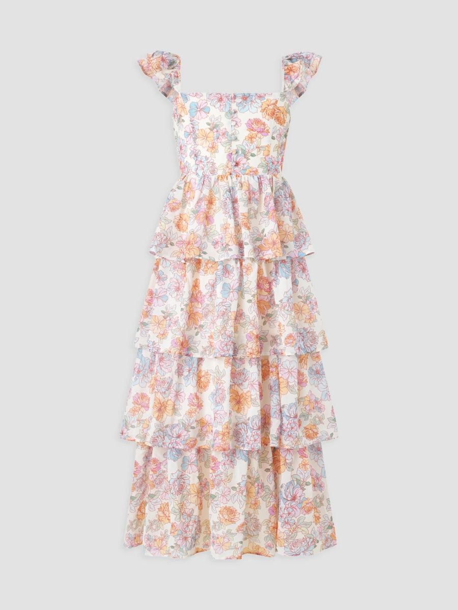 Girl's Little Girl's & Girl's Golden Hour Posie Maxi Dress - Floral - Size 15
