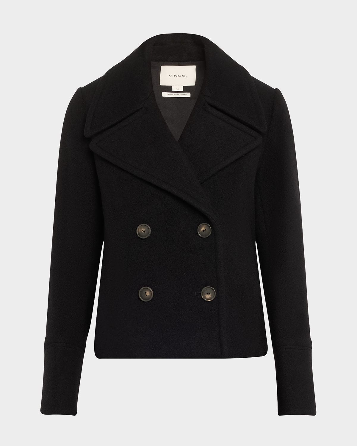 Cropped Wool Peacoat