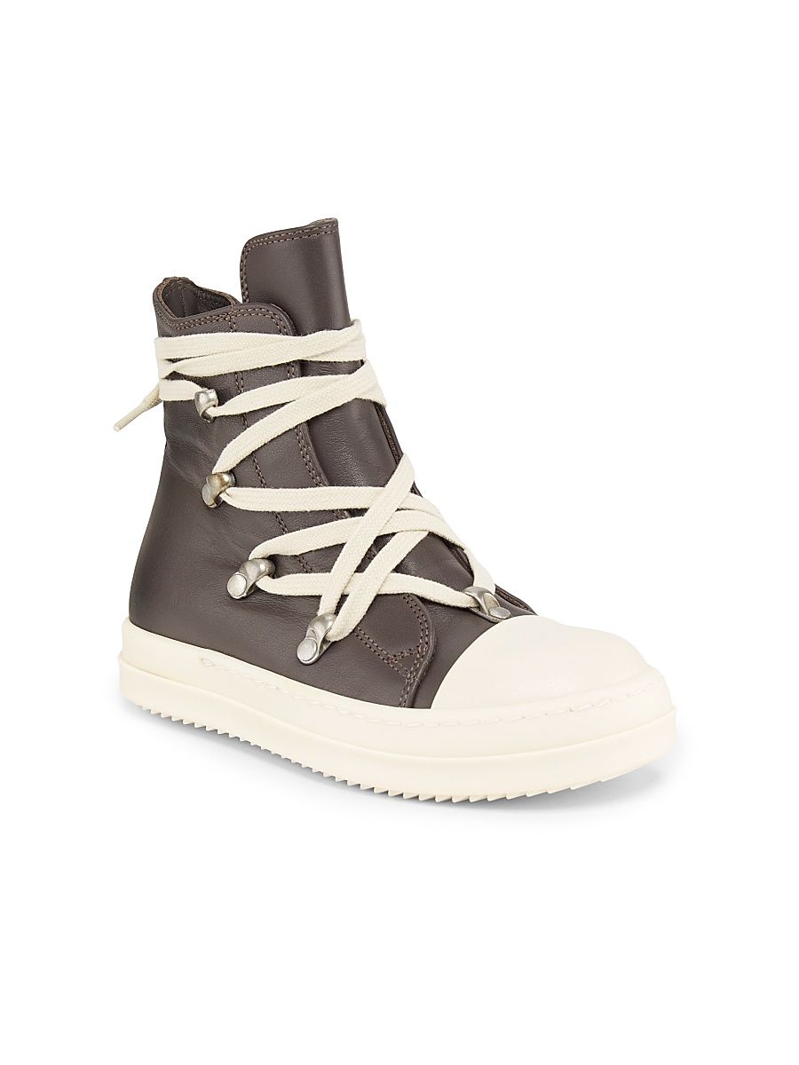 Little Kid's Hexalace Leather Sneakers - Milk - Size 11 (Child)