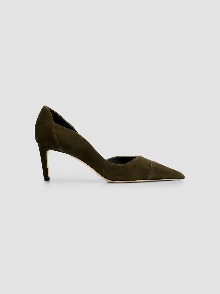 Jimmy Choo Women's Brigitte 65MM Suede Pumps - Olive - Size 11