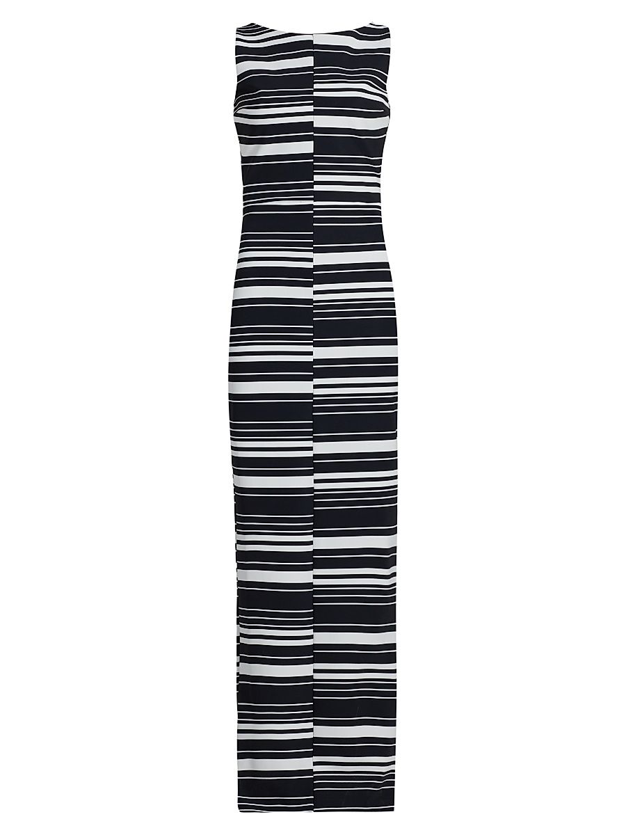 Women's Lostri Striped Jersey Column Maxi Dress - Lauren - Size 6