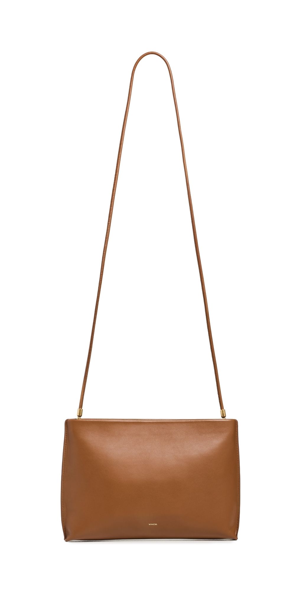 Vince Top Zip Pouch Saddle One Size