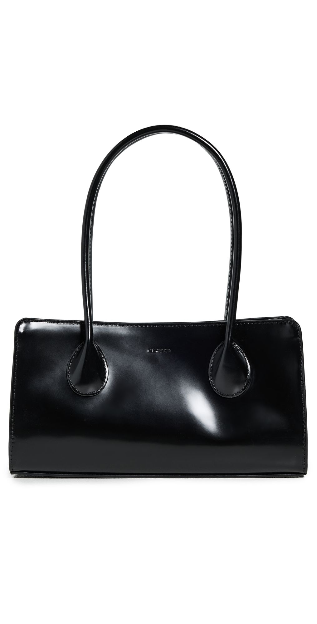 LIÉ STUDIO The Lou Handbag Black Patent Leather One Size