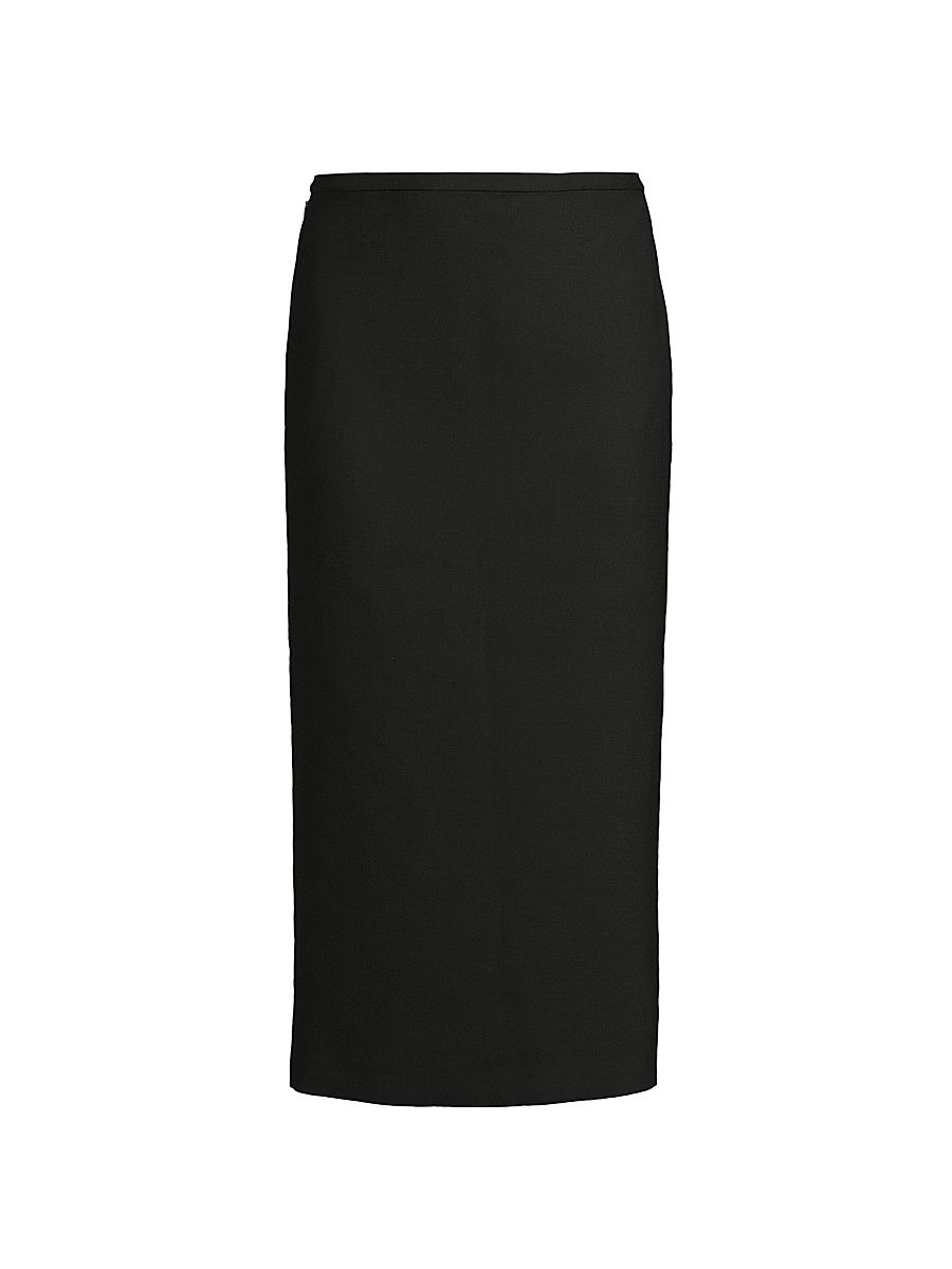 Women's Roux Wool-Blend Maxi Skirt - Black - Size XL