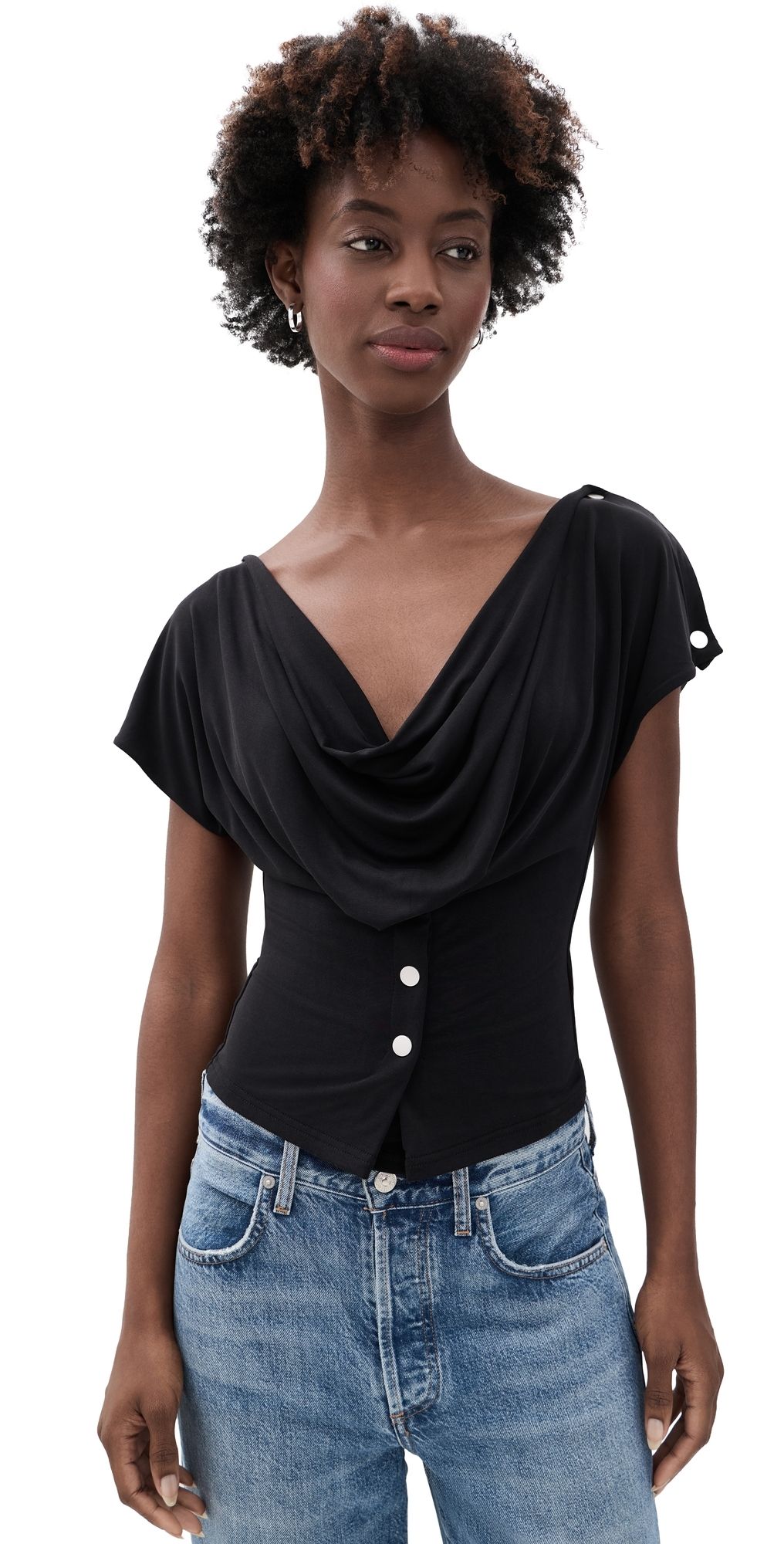 With Jéan Sienna Top Black XXS