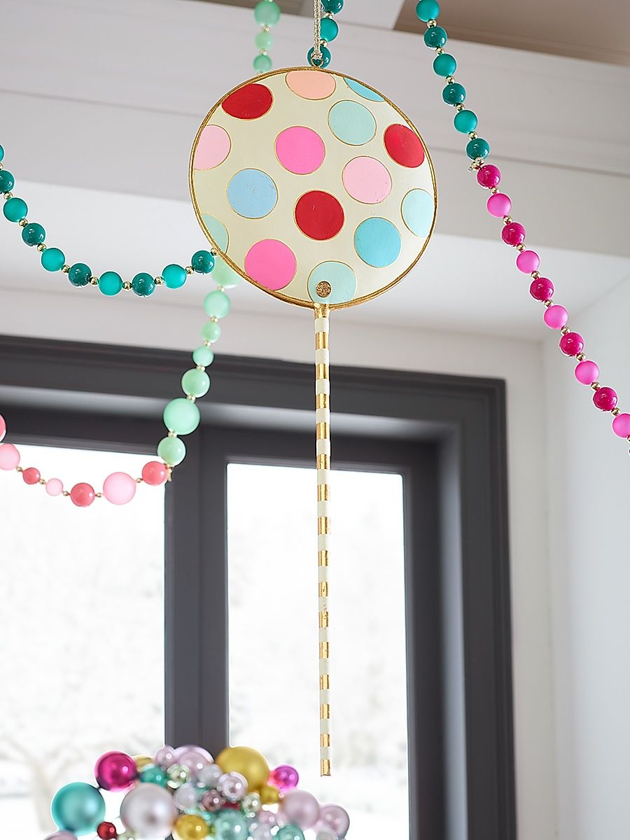 Polka Dot Lollipop Christmas Display