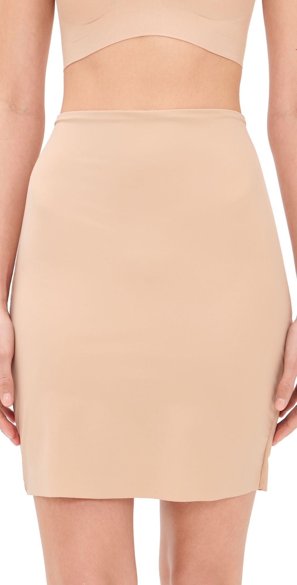 Commando Half Slip with Control Shorts Beige M