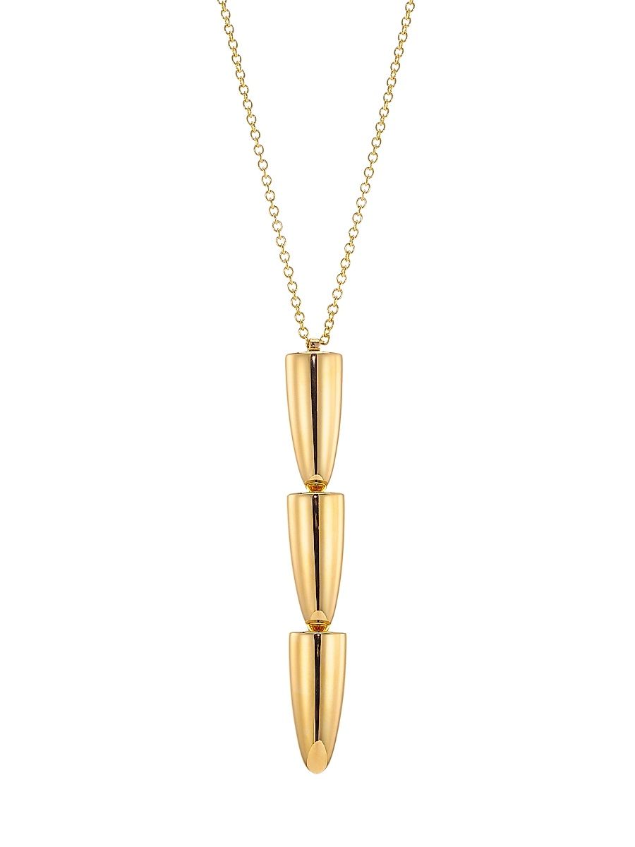 Women's Calla 18K Rose Gold Pendant Necklace - Yellow Gold