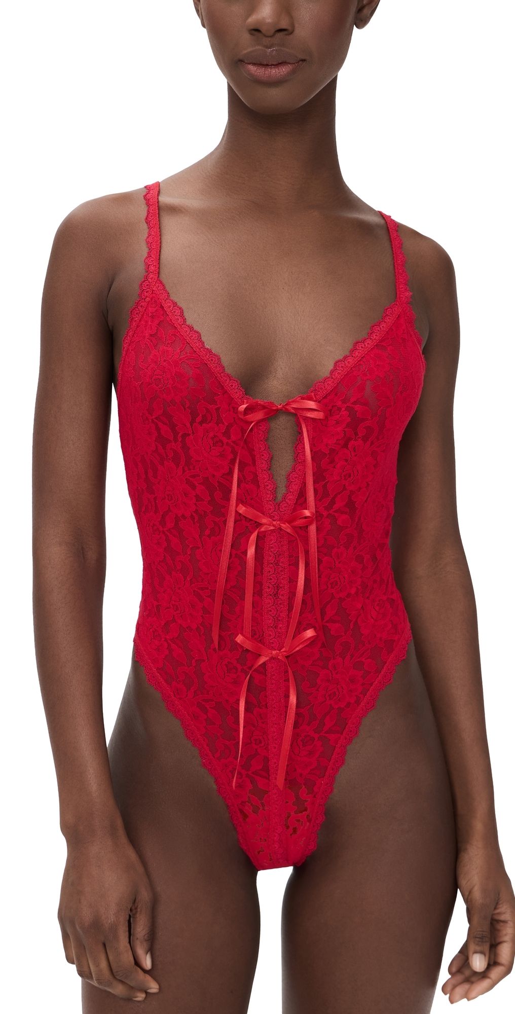 Hanky Panky After Midnight Open Teddy Red L