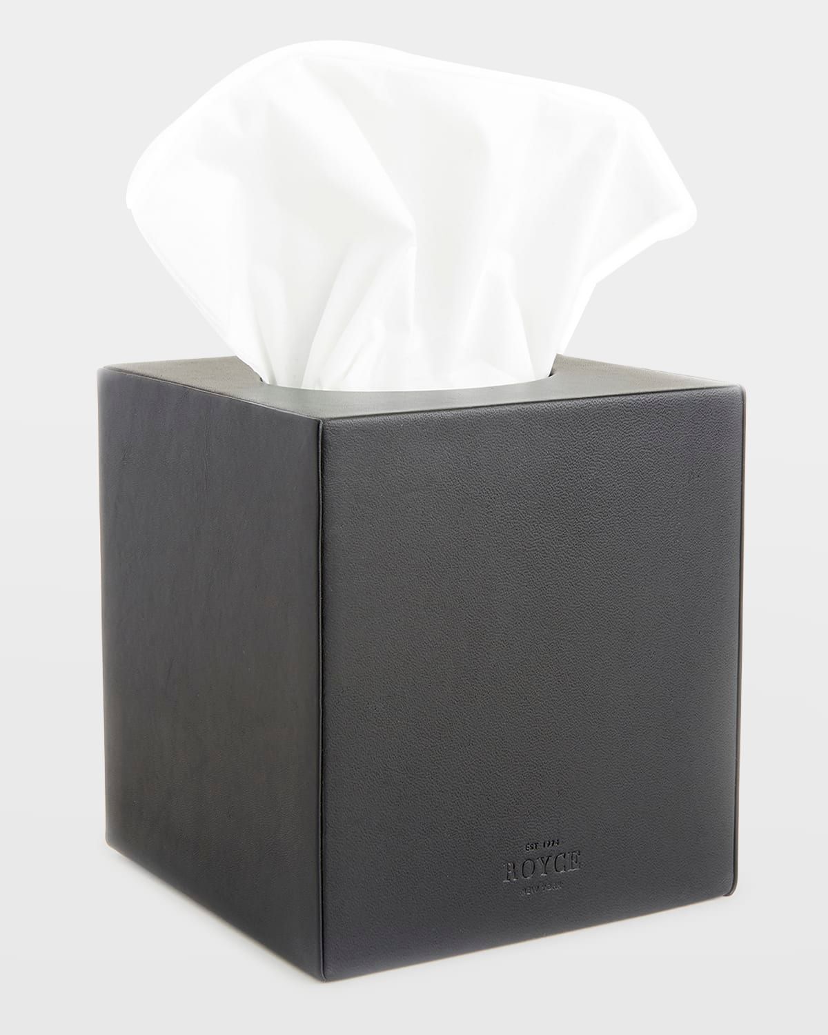 Personalized Leather Tissue Box Cover