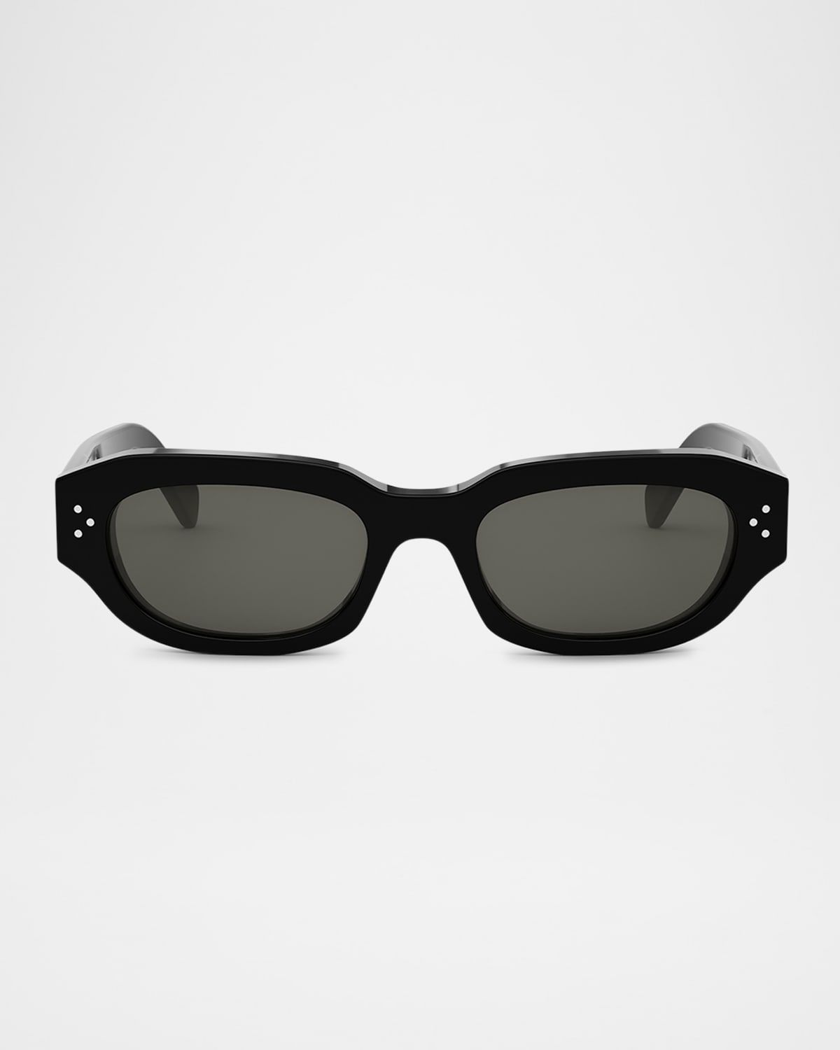 Men & apos;s 3 Dots Acetate Rectangle Sunglasses