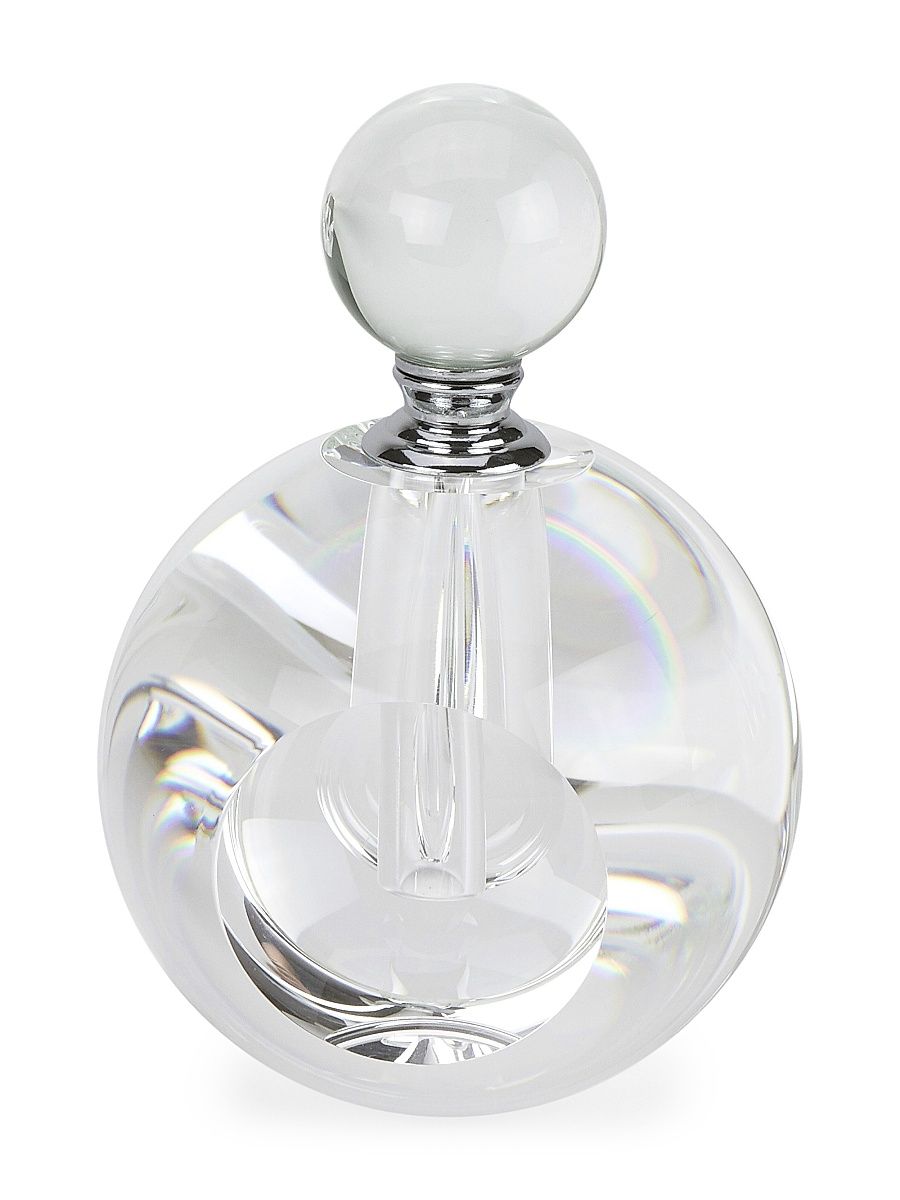 Round Crystal Perfume Bottle - Clear