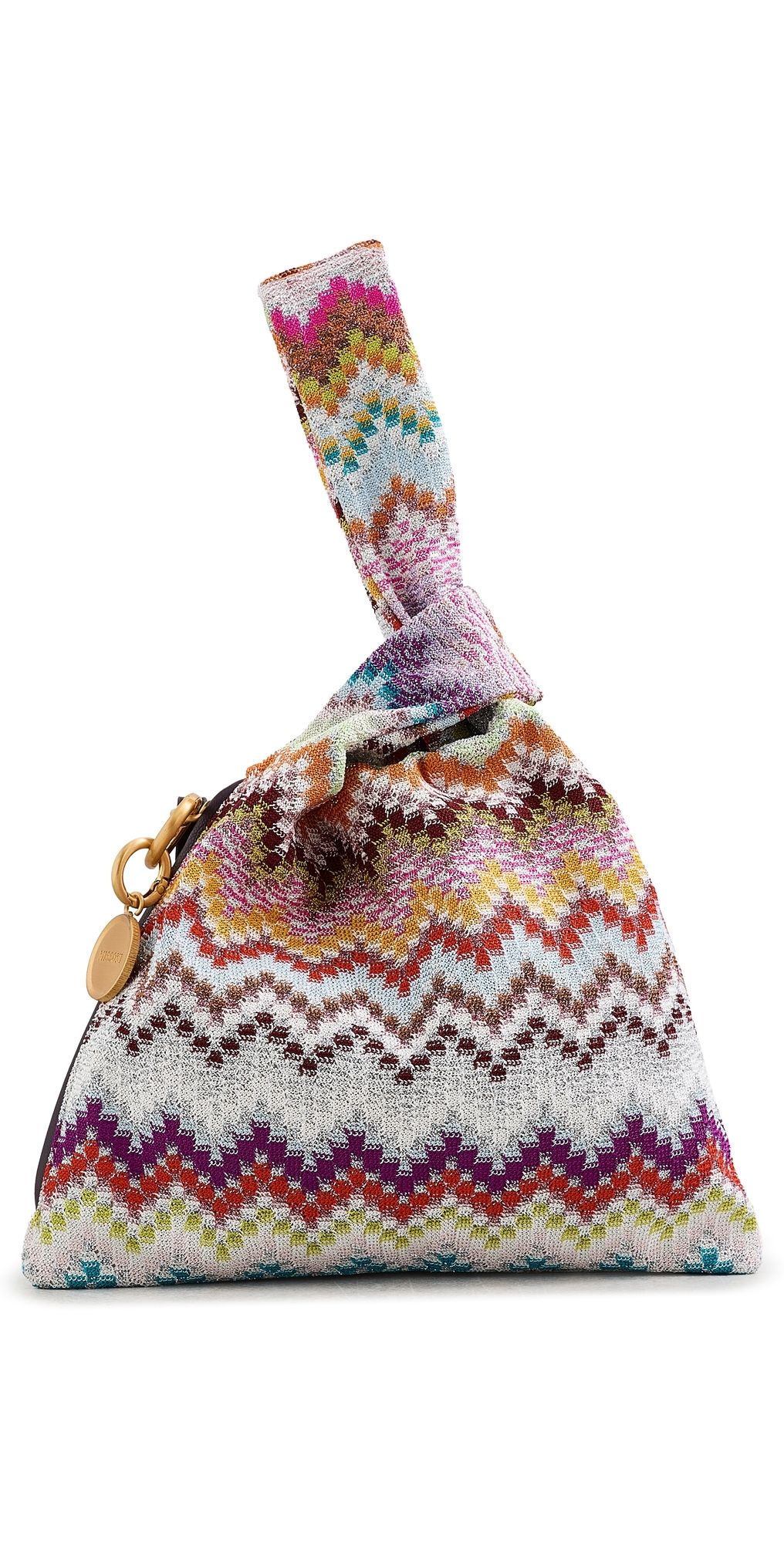 Missoni Raschel Zig Zag Knot Bag LUREX MULTICOLOR One Size