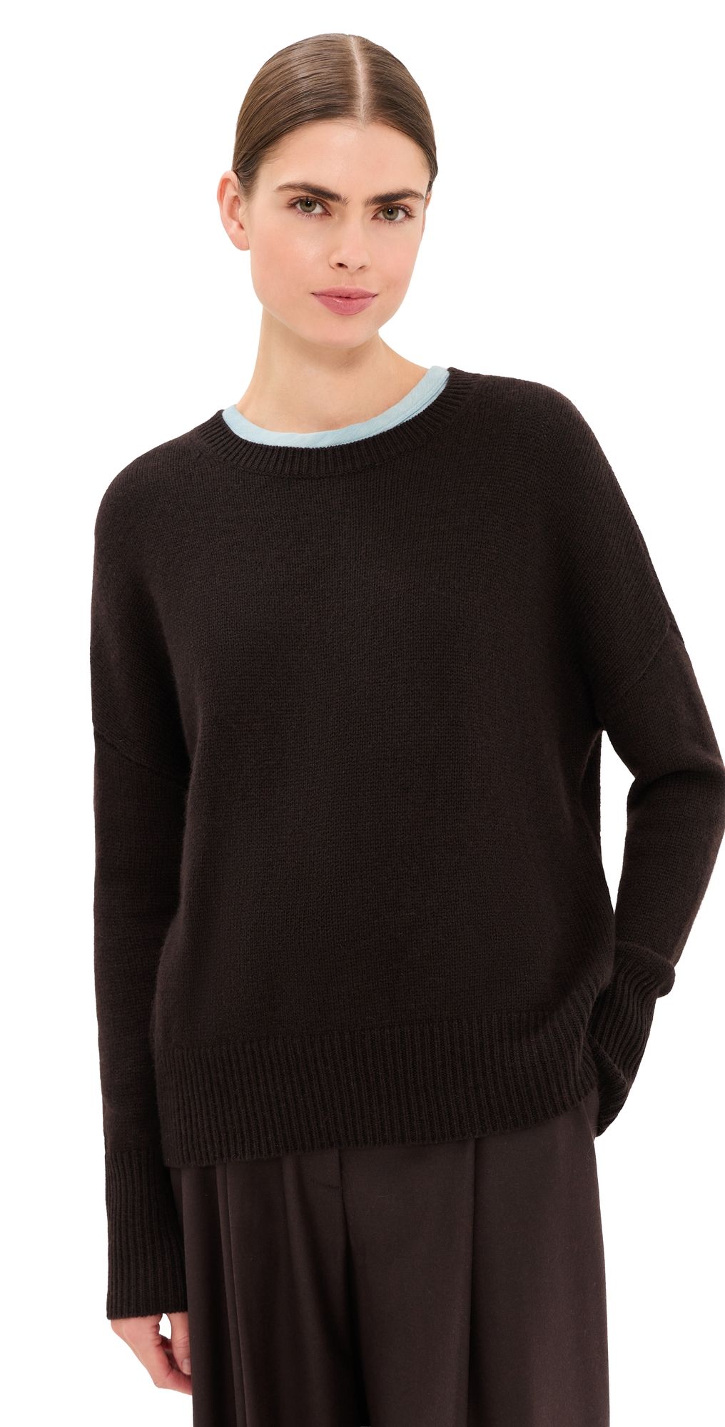 LISA YANG Mila Cashmere Sweater Dark Oak 2