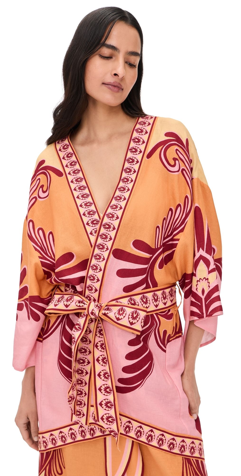 FARM Rio Arabesc Soft Yellow Kimono Arabesc Soft Yellow XS