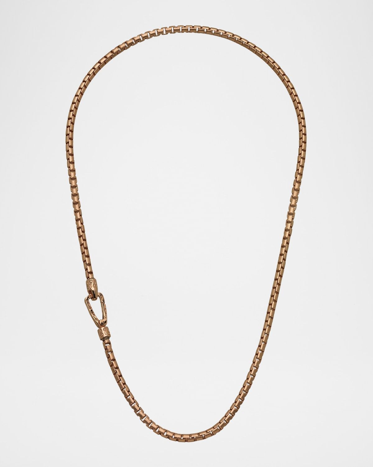 Men & apos;s Ulysses Box Chain Necklace in Gold, 62mm