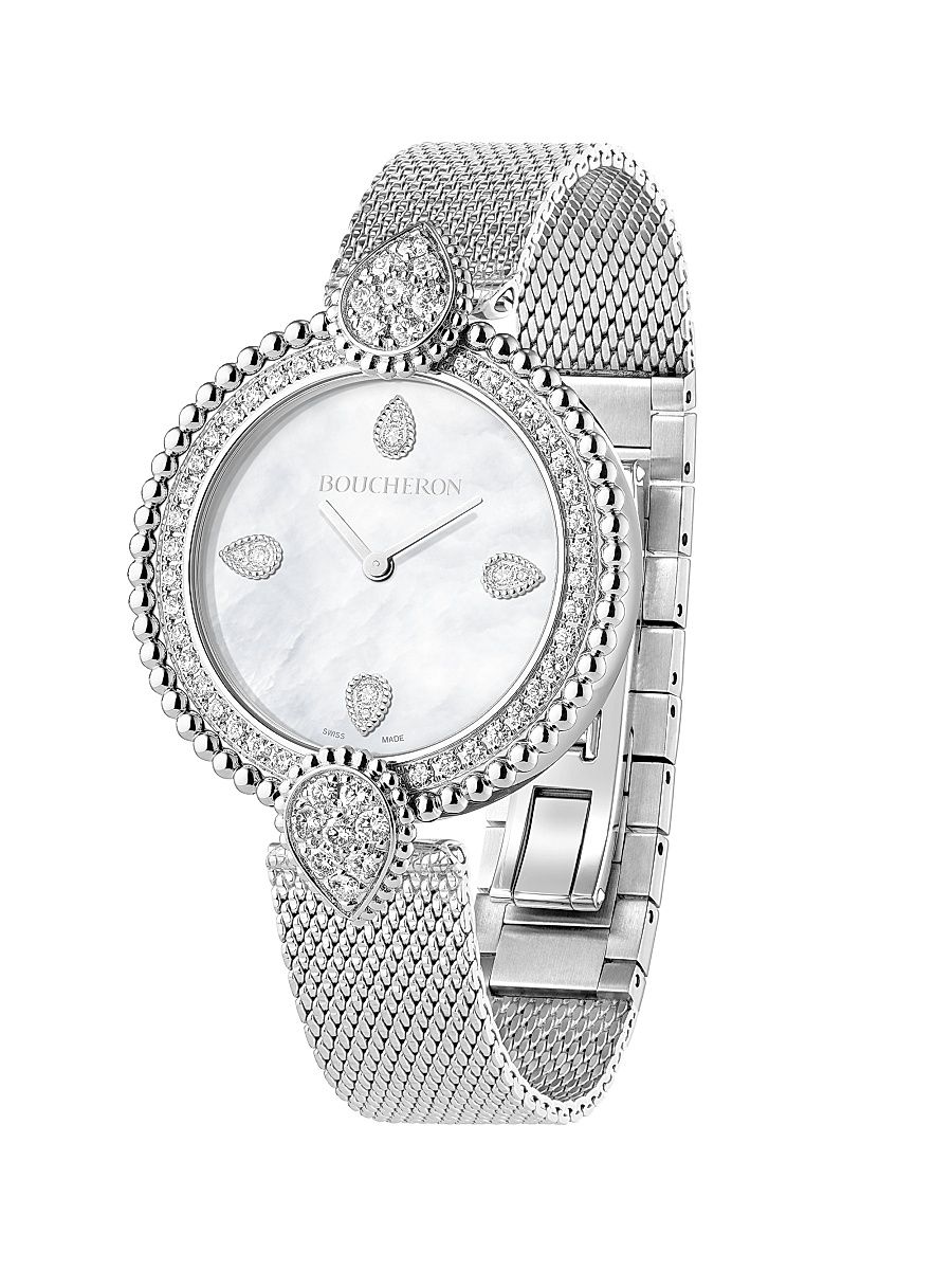 Women's Serpent Bohème Stainless Steel & 1.28 TCW Diamond Bracelet Watch/32MM - Steel