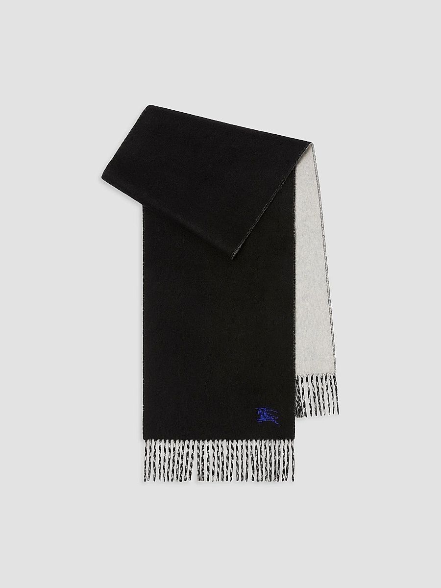 Burberry Women's Reversible Cashmere Scarf - Black Mitten
