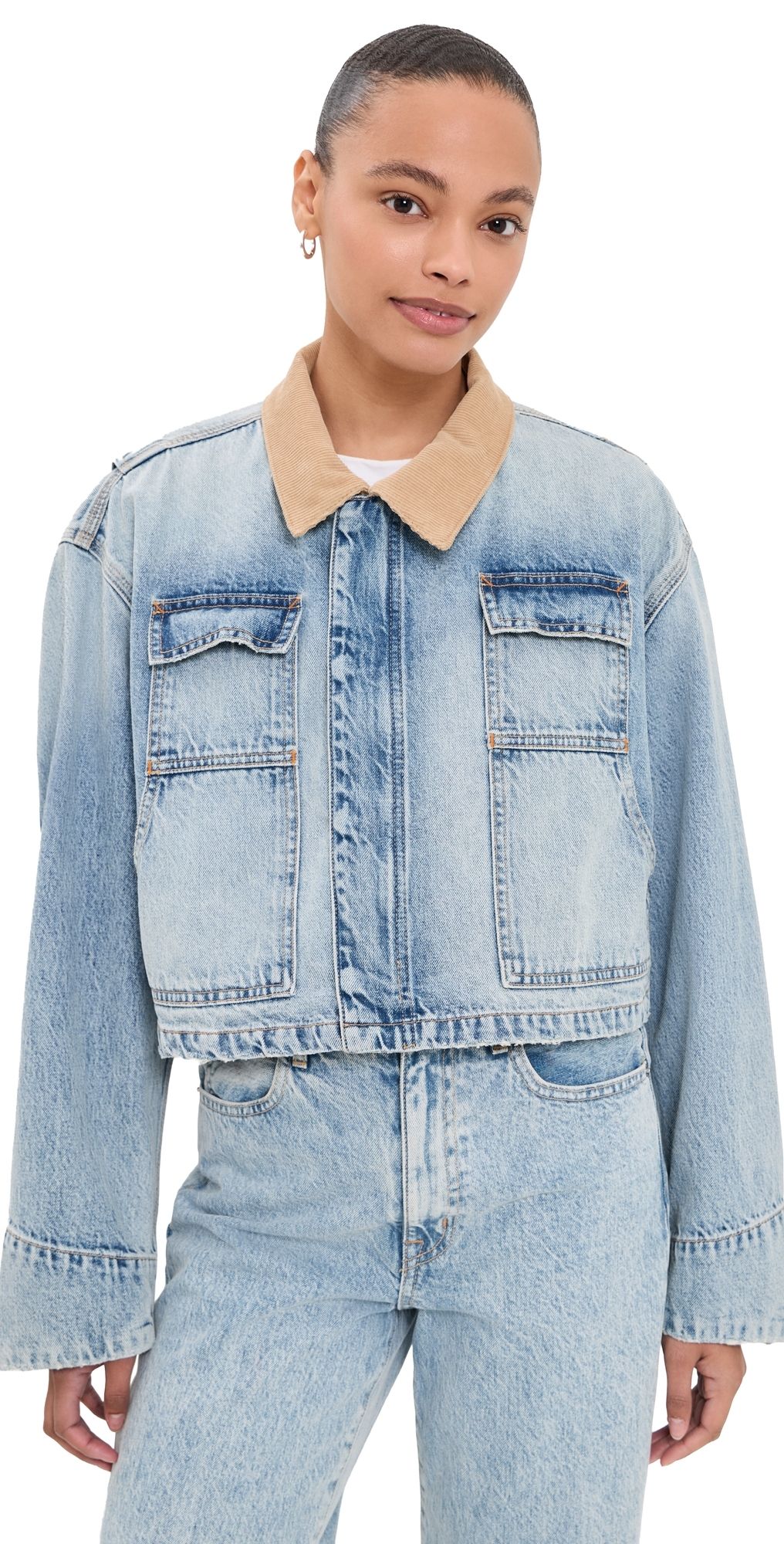 SLVRLAKE Conor Cropped Worker Jacket East Meets West L