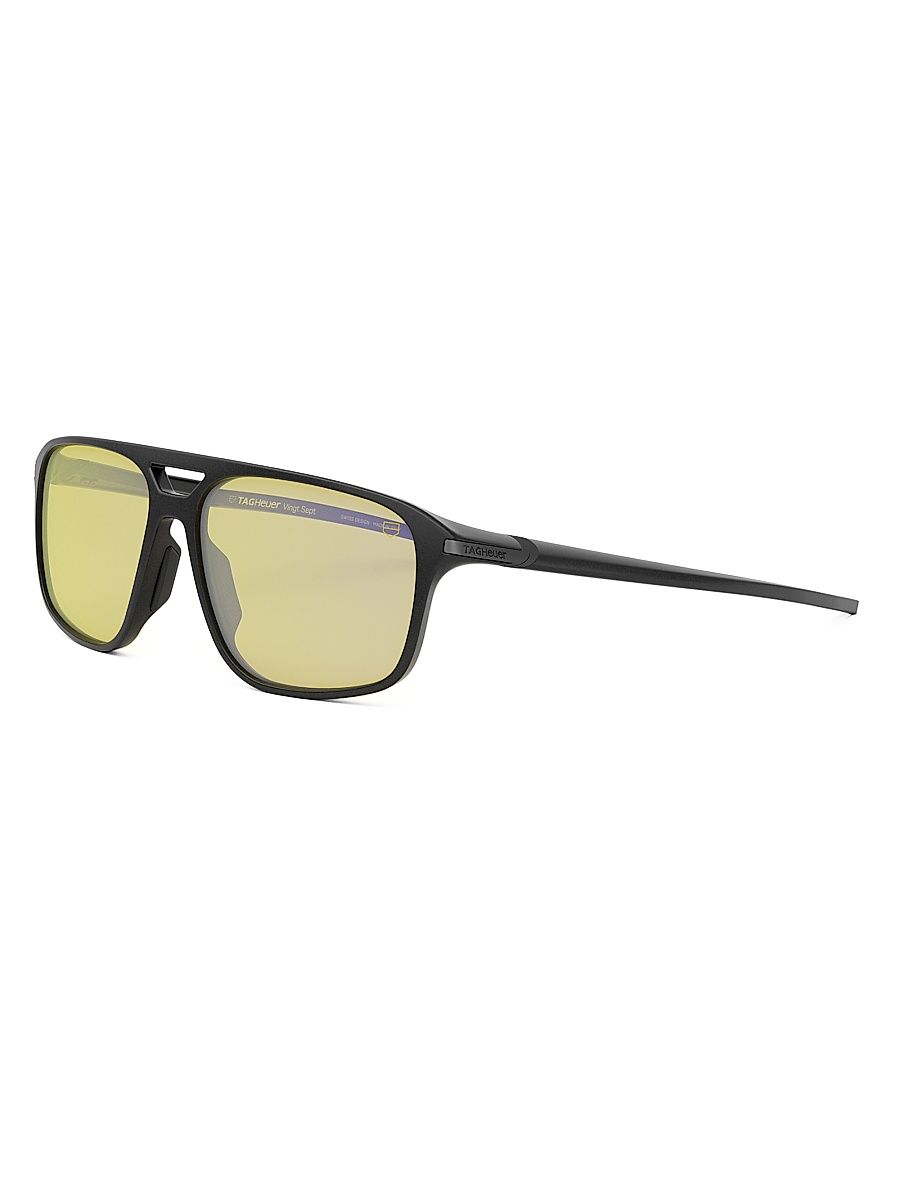 Men's Vingt Sept 59MM Geometric Sunglasses - Black Roviex