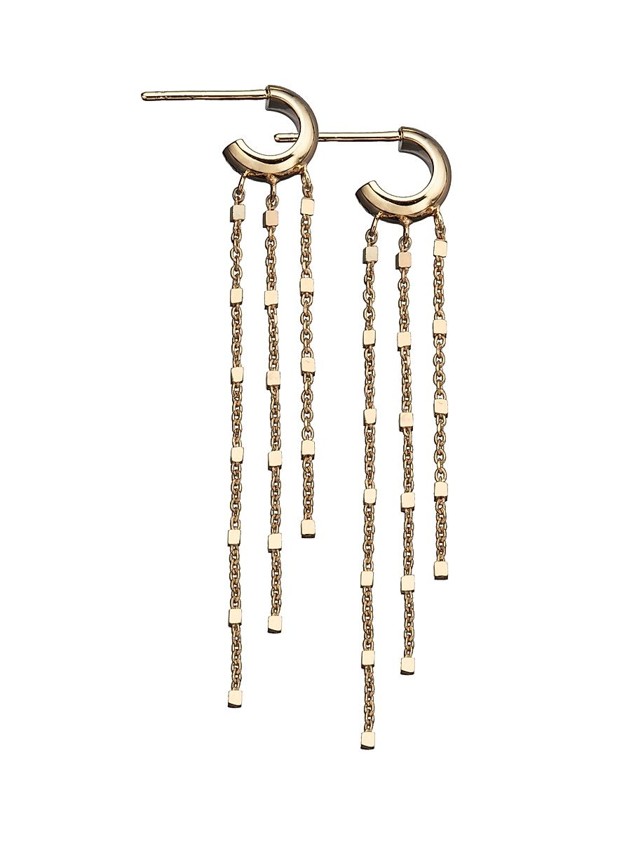 Women's Mar 18K-Gold-Plated Drop Earrings - Gold Plated Sterling Silver