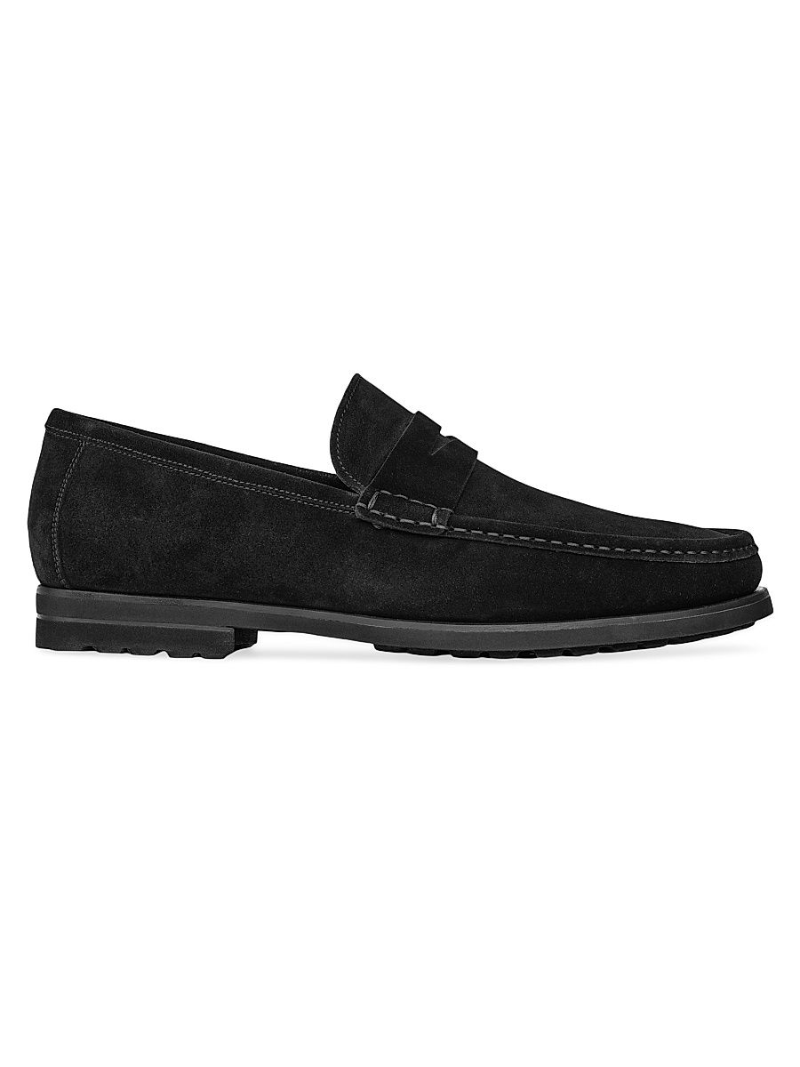 Men's Belfast Suede Loafers - Nero Suede - Size 11.5