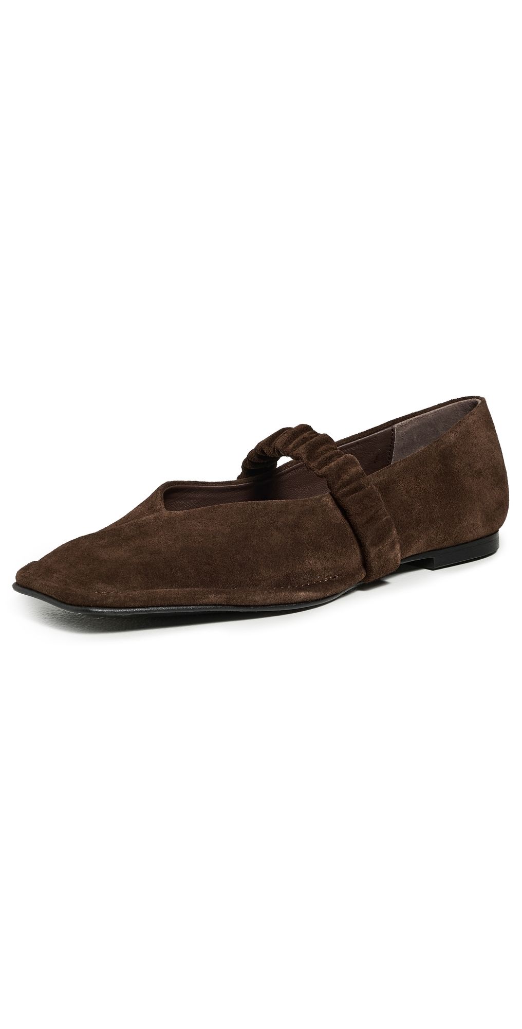 ALOHAS Lautan Suede Leather Ballet Flats Suede Brown 38