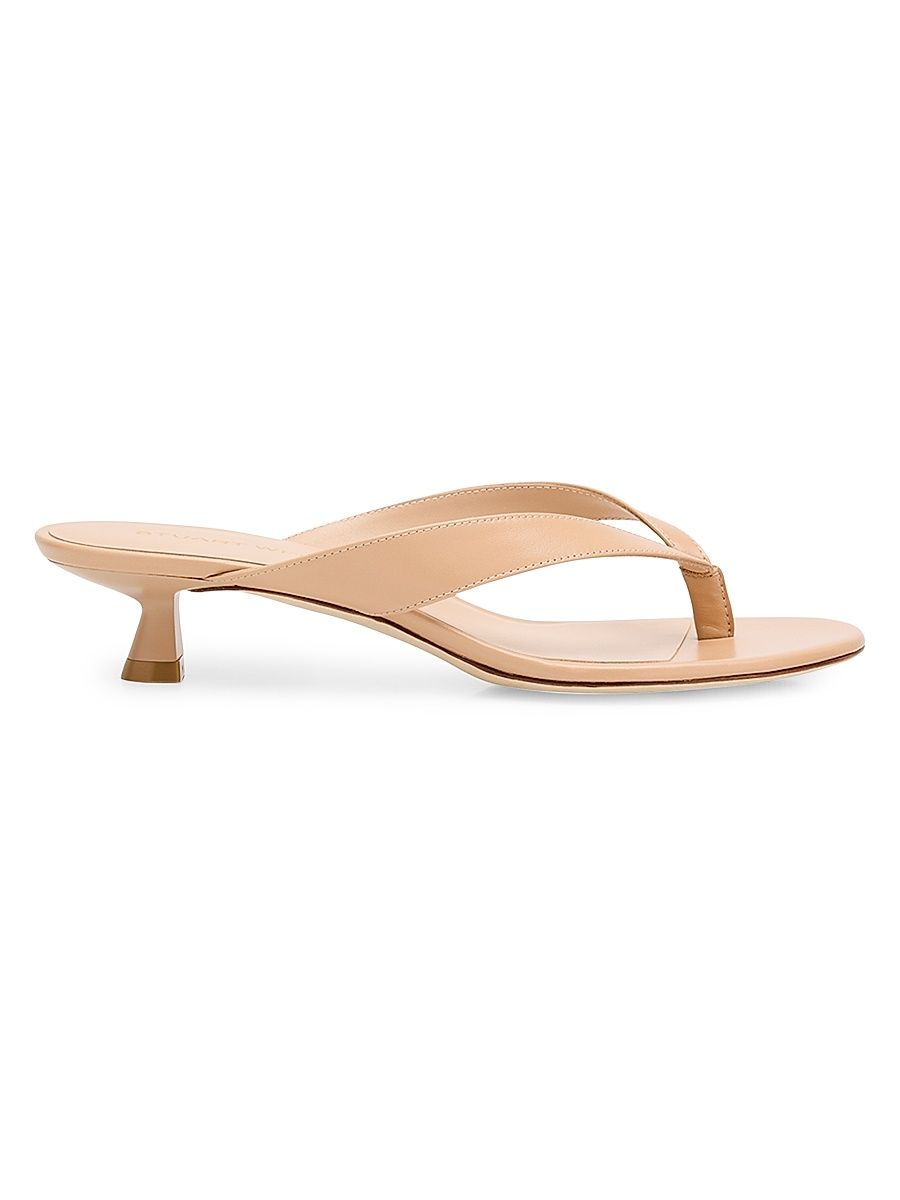 Women's Rio Sleek 35MM Leather Sandals - Macchiato - Size 9.5