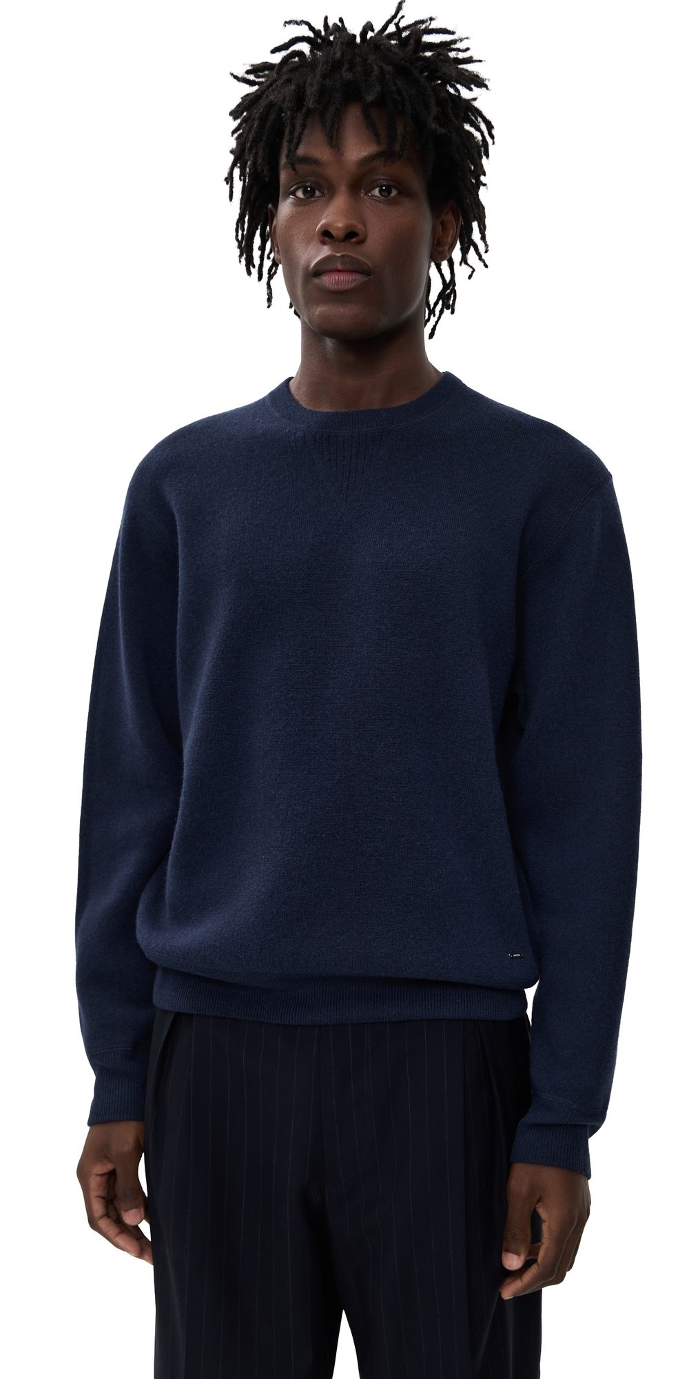 SIMKHAI Vaughn Crew Neck Sweater Midnight M