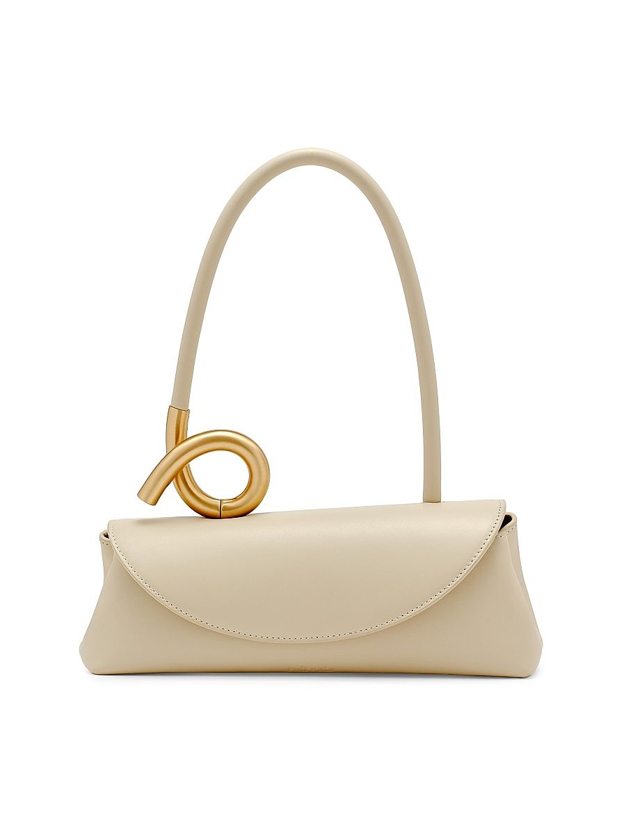 Women's Azariah Leather Shoulder Bag - Off White