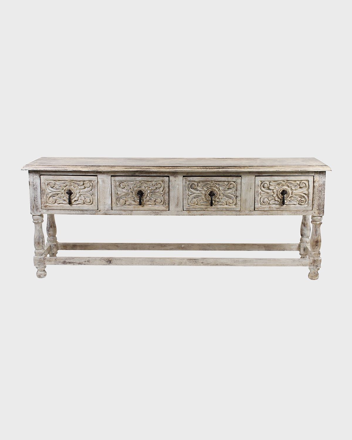 Carmen Carved Drawer Console