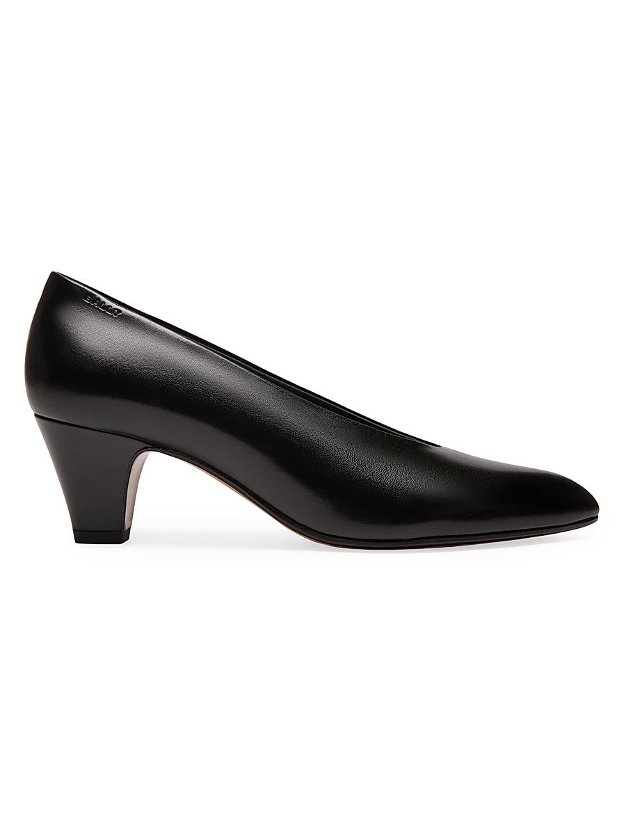 Women's Aline 55MM Leather Pumps - Black - Size 10