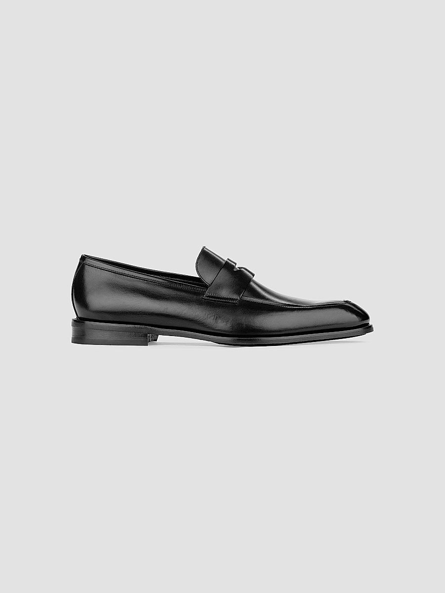 To Boot New York Men's Jagger Leather Penny Loafers - New Panama Nero - Size 13