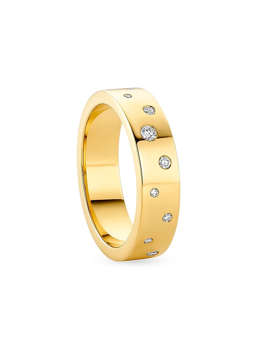 Women's Stardust 18K Yellow Gold & 0.20 TCW Diamond Ring - Yellow Gold - Size 7