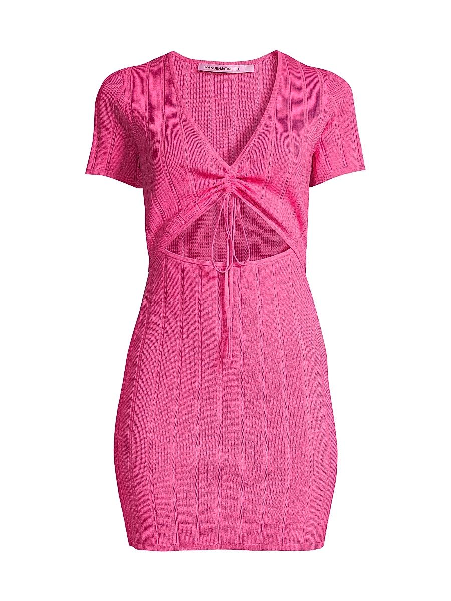 Women's Gianni Cut-Out Minidress - Fuschia - Size XL