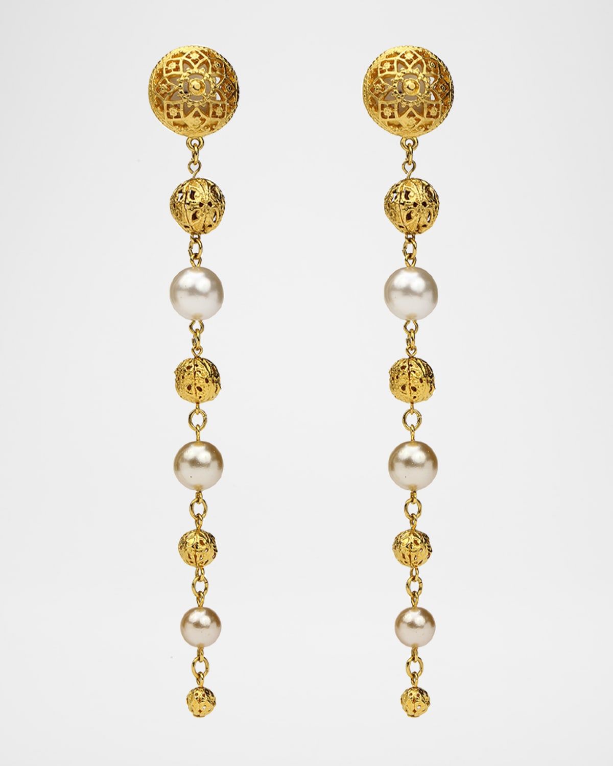 Multi-Drop Dangle Clip Earrings