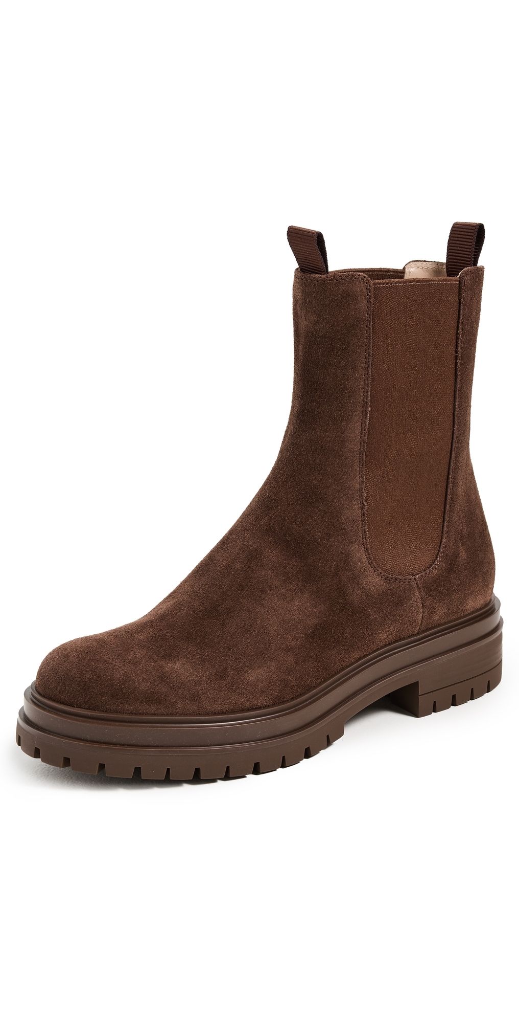 Gianvito Rossi Chester Suede Boots Brown 38.5