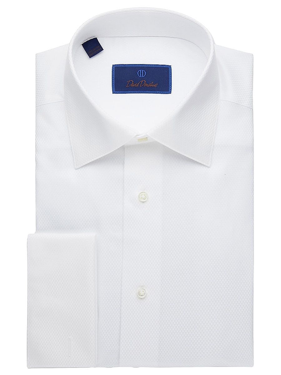 Men's Regular-Fit Boxed Formal Shirt - White - Size 18