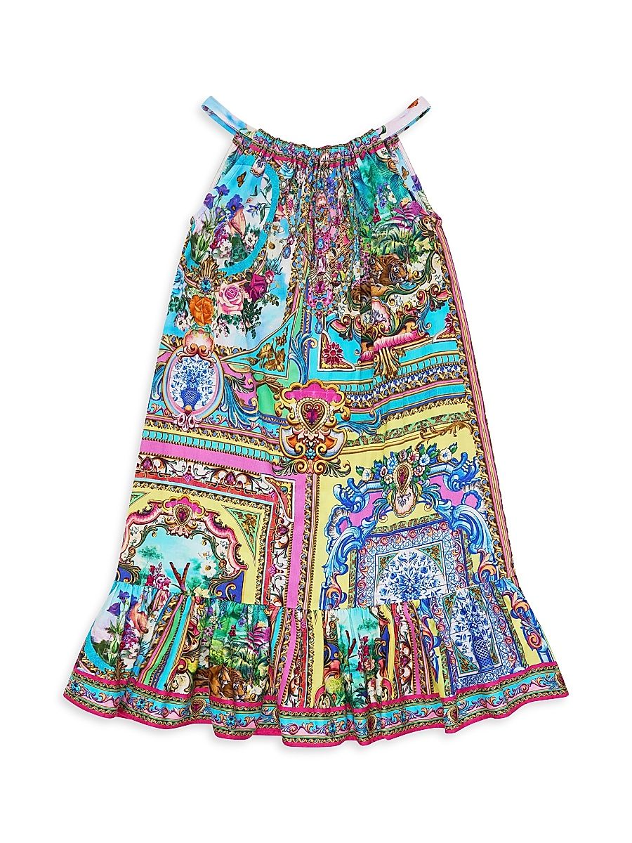 Little Girl's & Girl's Spirit Of Santa Maria Frill Hem Dress - Spirit Of Santa Maria - Size 10